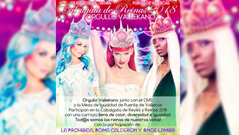 Cabalgata de las reinas en Vallecas