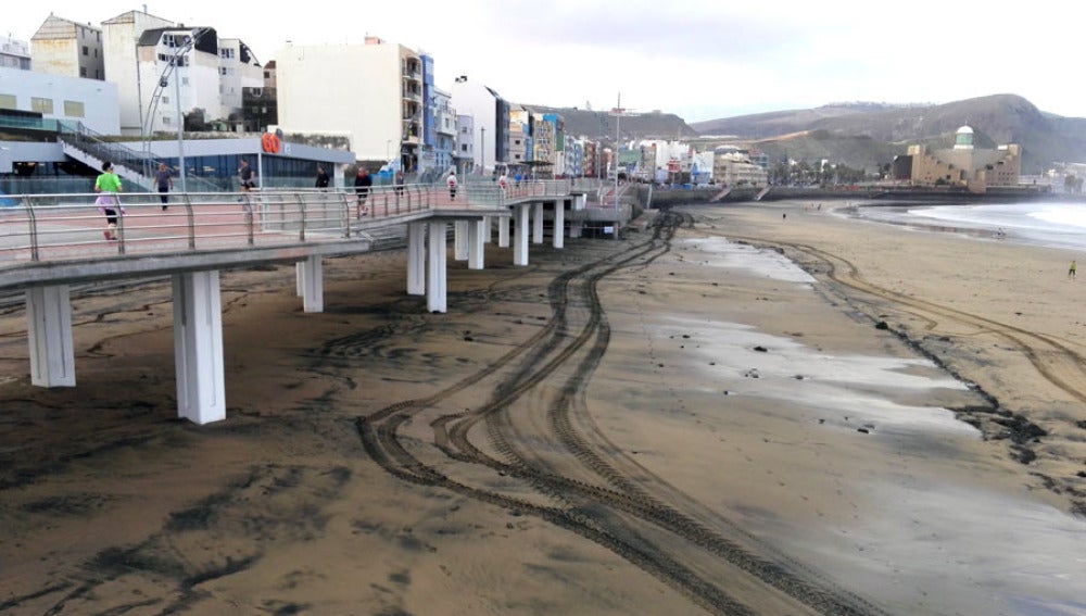 Playa de las Canteras en Las Palmas de Gran Canaria
