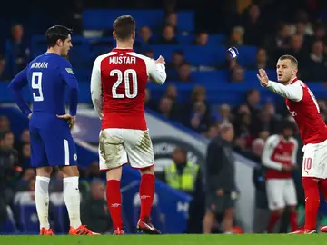 Un acción durante el Chelsea - Arsenal de la Copa de la Liga Un acción durante el Chelsea - Arsenal de la Copa de la Liga