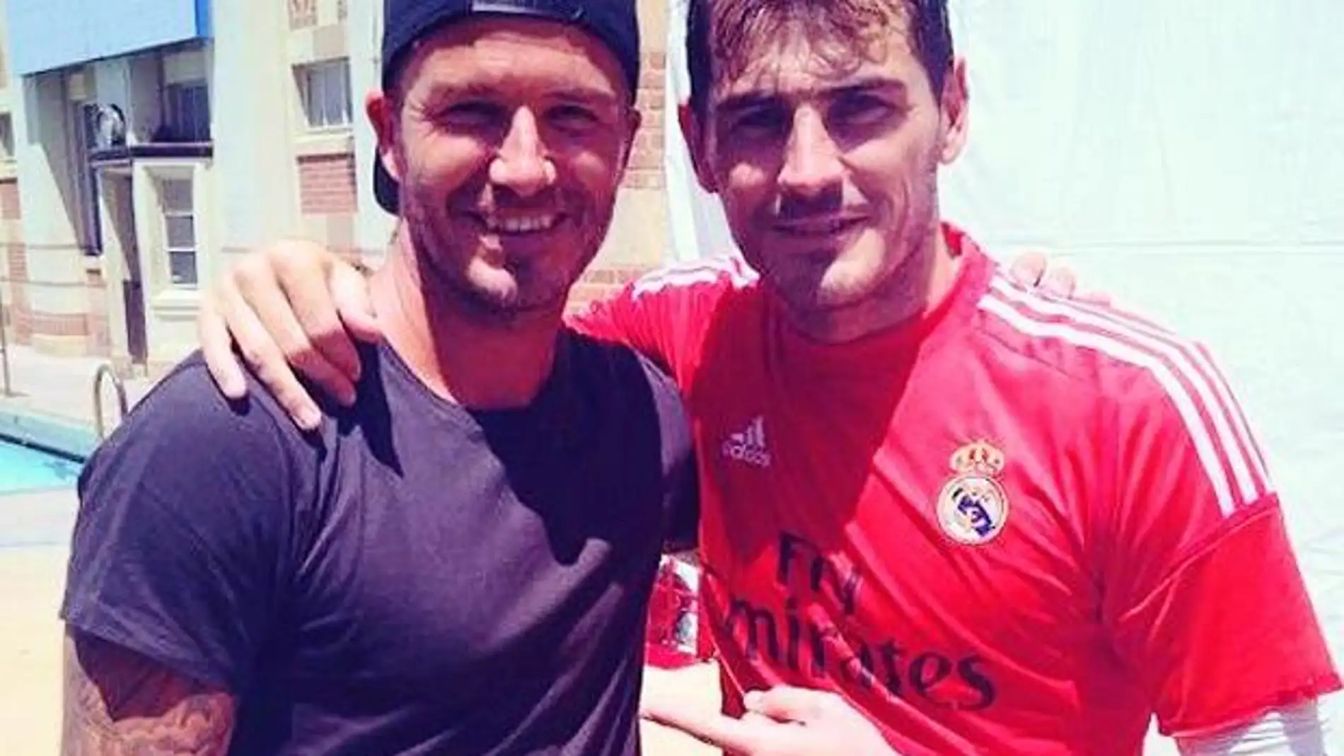 Iker Casillas y David Beckham 