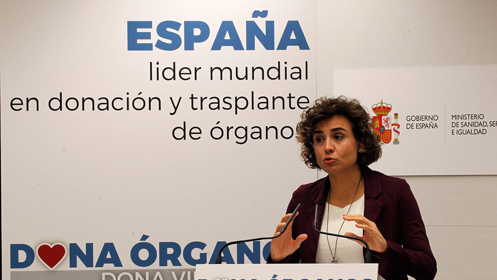 Dolors Montserrat presenta los datos de donaciones y trasplantes Dolors Montserrat presenta los datos de donaciones y trasplantes