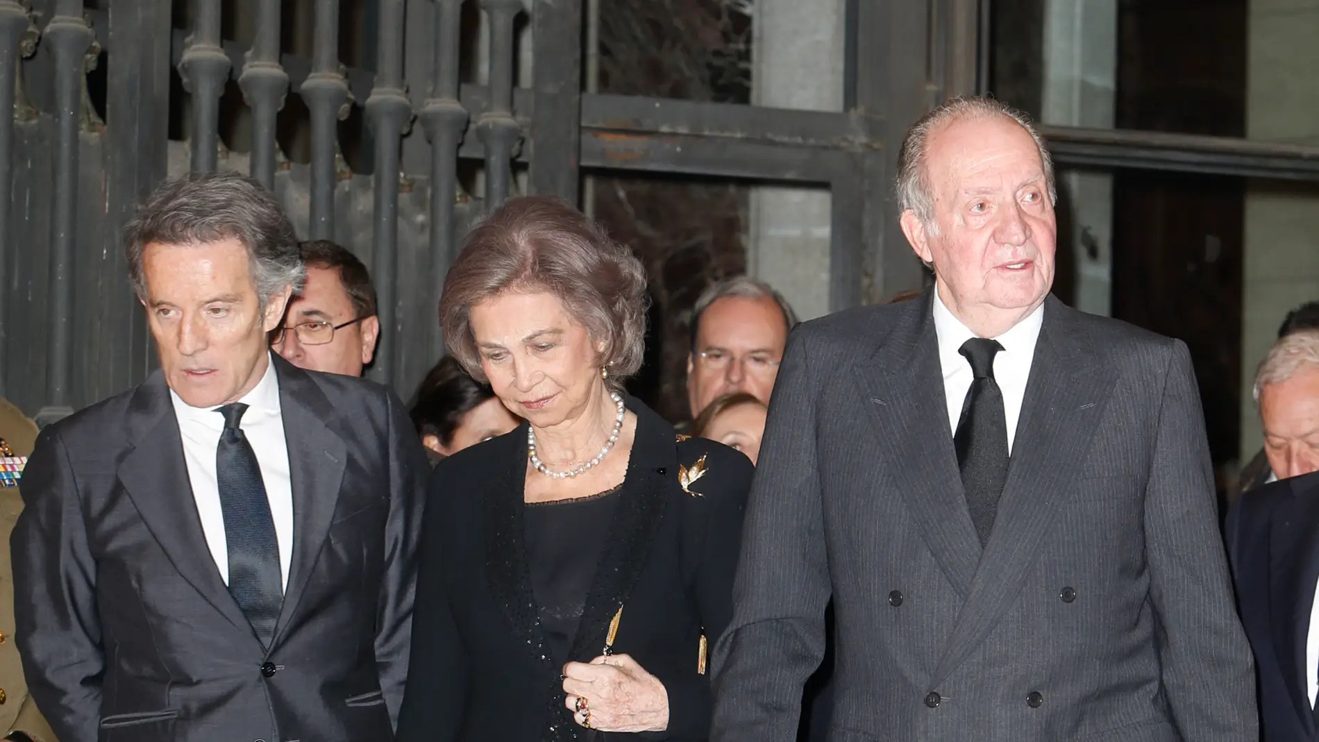 Alfonso Díez, reina Sofía y el rey Juan Carlos 