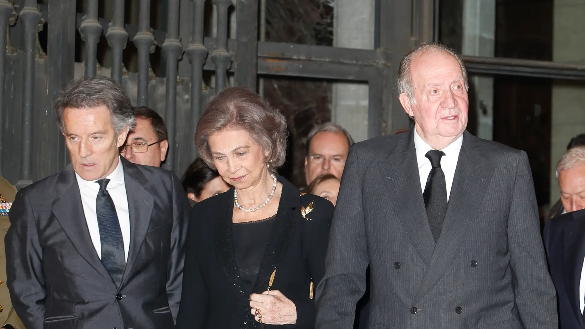 Alfonso Díez, reina Sofía y el rey Juan Carlos