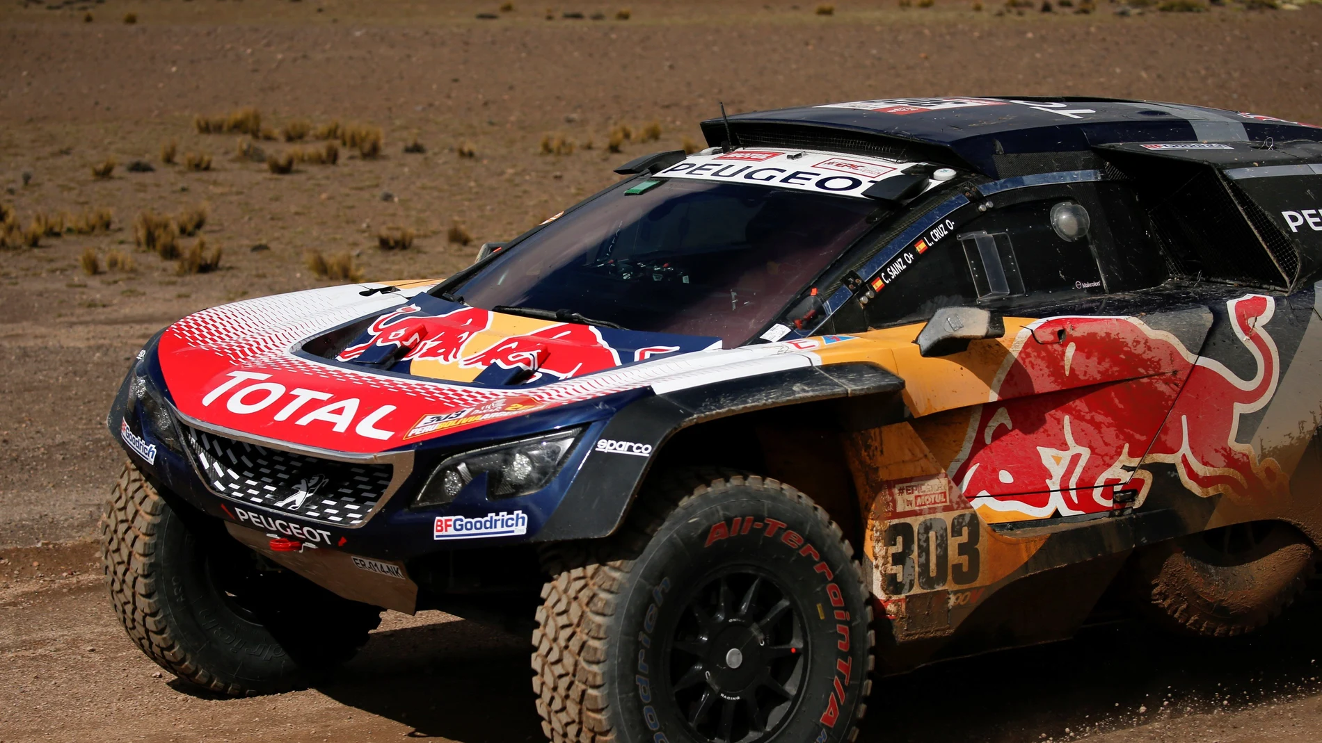 Carlos Sainz, en acción durante la sexta etapa del Dakar Carlos Sainz, en acción durante la sexta etapa del Dakar