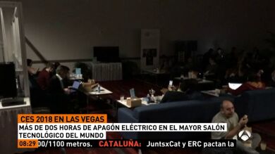El CES, la mayor feria internacional de electrónica, sufre un apagón de dos horas dejando en penumbra el recinto