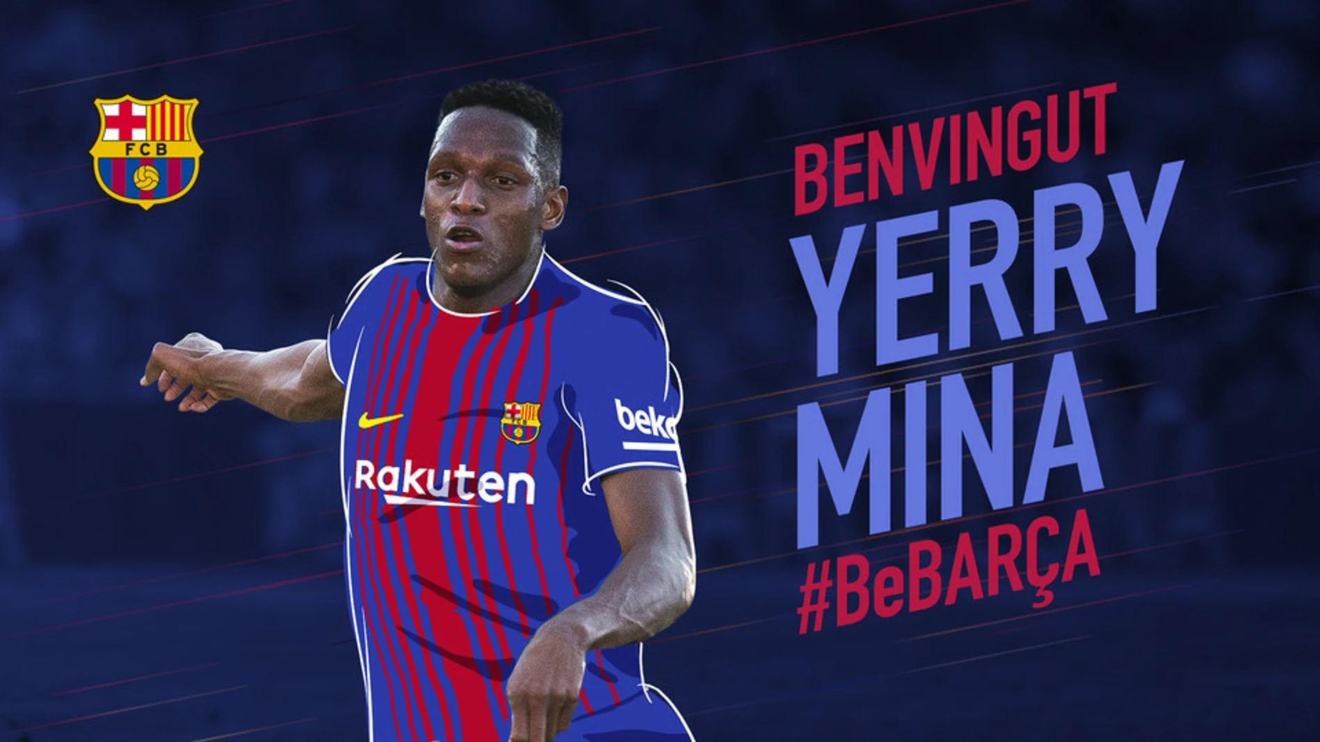 Yerry Mina, nuevo jugador del Barcelona Yerry Mina, nuevo jugador del Barcelona