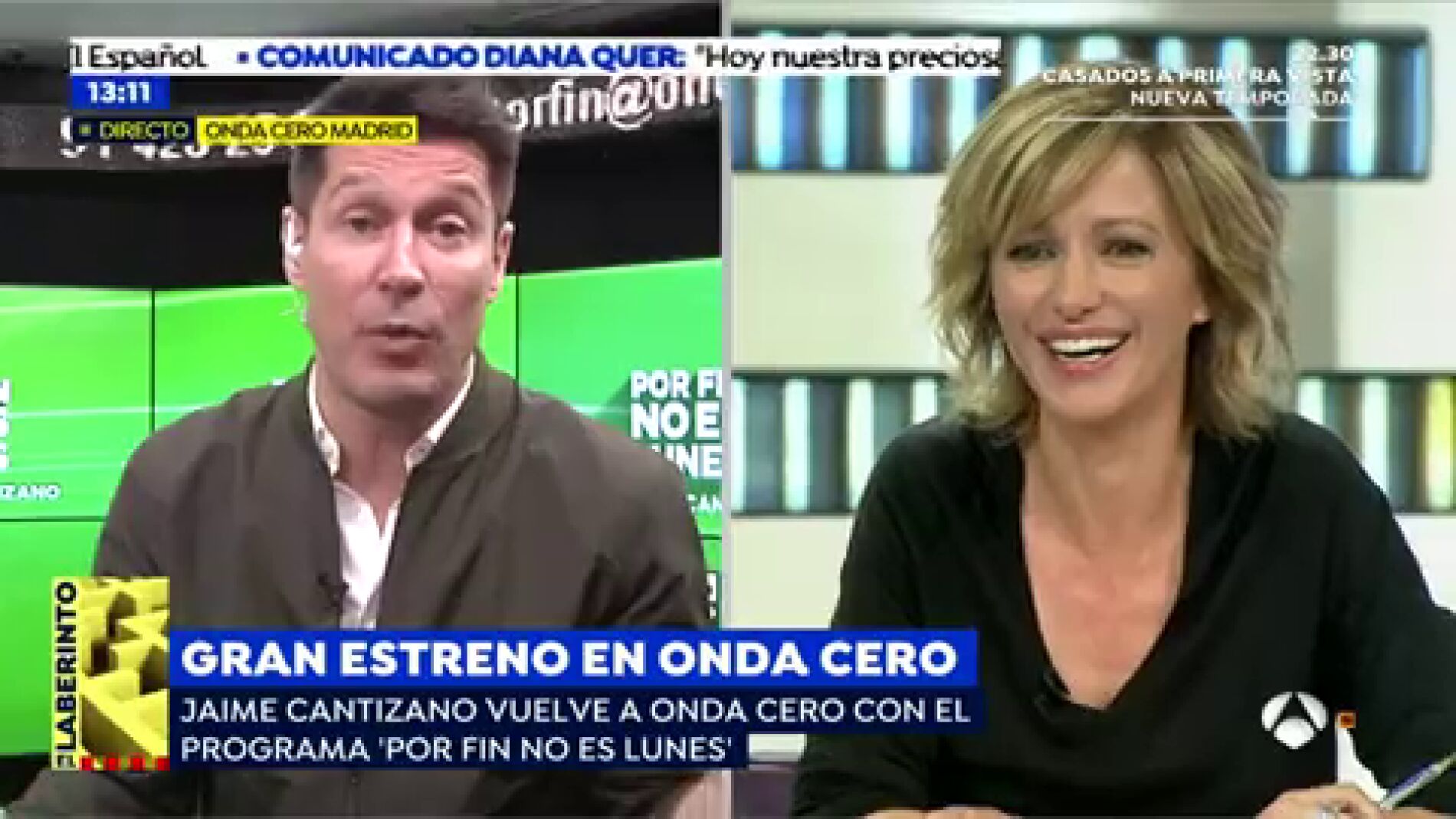  Jaime Cantizano: "En 'Por fin no es lunes' el humor y la iron&iacute;a van a estar muy presentes"