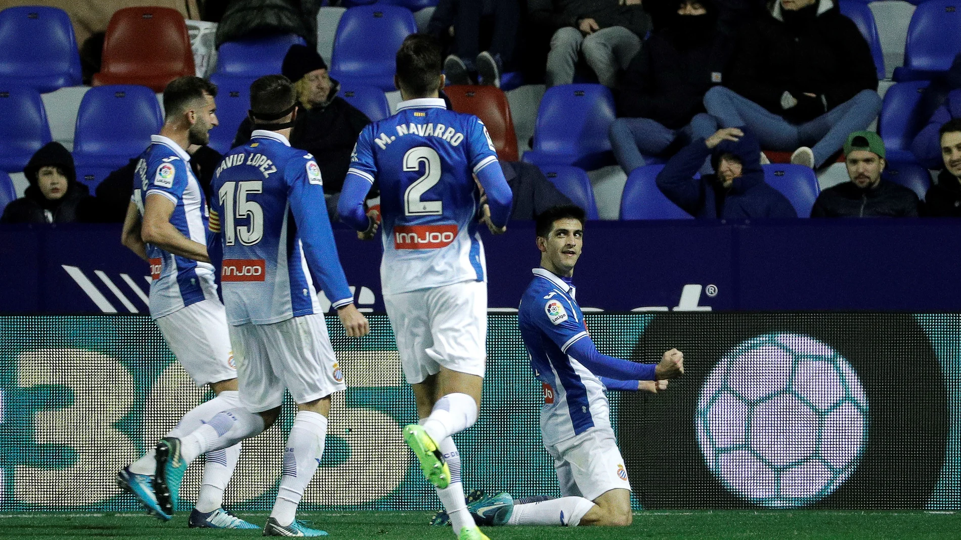 Gerard Moreno celebra su gol ante el Levante Gerard Moreno celebra su gol ante el Levante