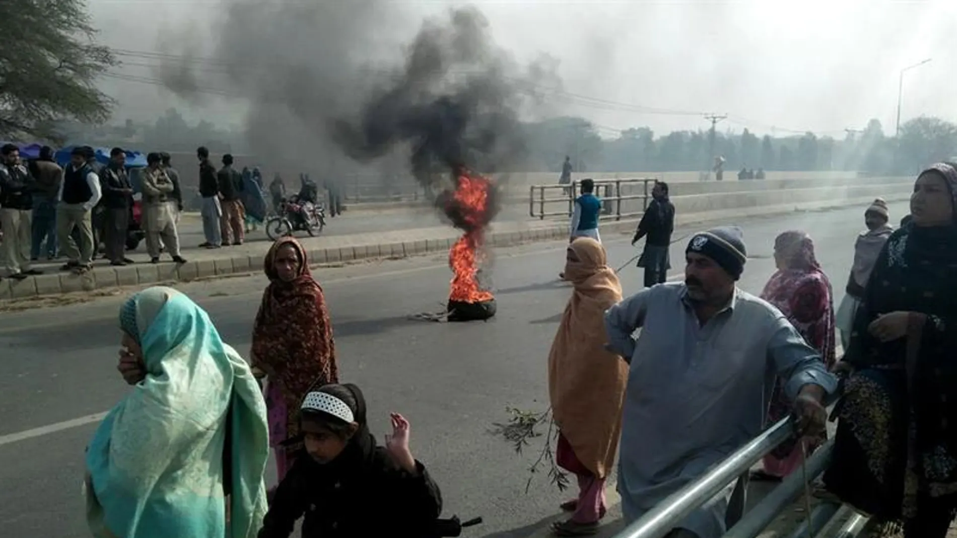Protestas en Kasur por el asesinato de una niña Protestas en Kasur por el asesinato de una niña