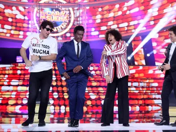 David Amor, La Terremoto de Alcorcón y Miquel Fernández interpretan a Los Chichos en ‘Tu cara me suena’ David Amor, La Terremoto de Alcorcón y Miquel Fernández interpretan a Los Chichos en ‘Tu cara me suena’