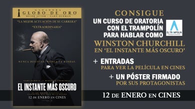 CONCURSO: Consigue un curso intensivo de oratoria, un póster firmado y entradas para ver 'El instante más oscuro' en cines