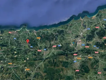 Zona en la que ha tenido lugar el accidente Zona en la que ha tenido lugar el accidente