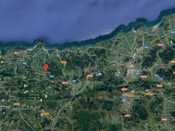 Zona en la que ha tenido lugar el accidente Zona en la que ha tenido lugar el accidente