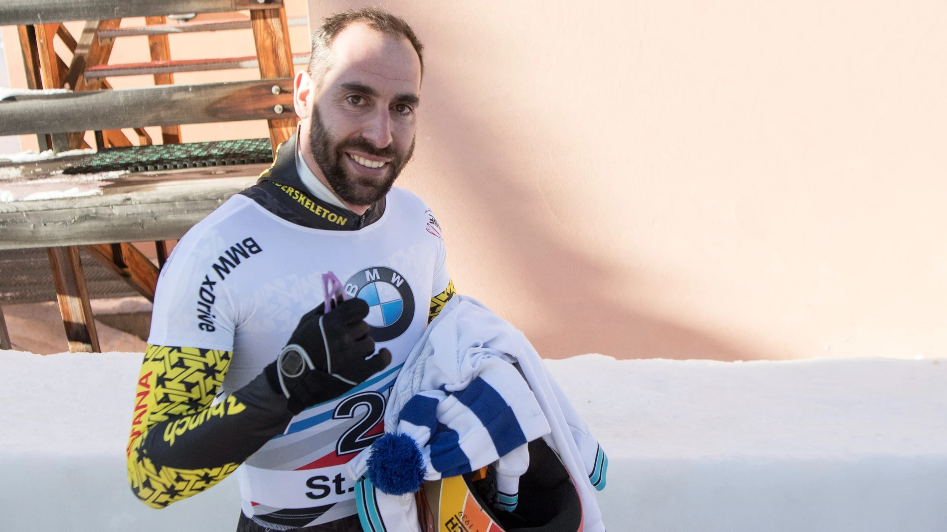 Ander Mirambell, tras su prueba en St. Moritz Ander Mirambell, tras su prueba en St. Moritz