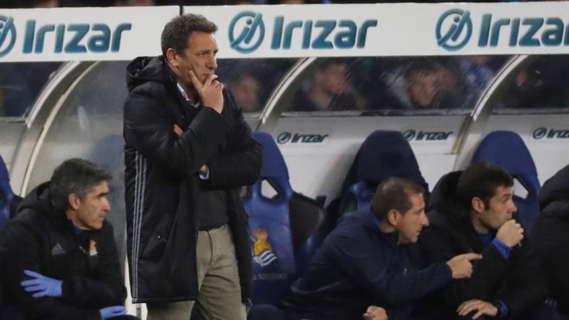 El entrenador de la Real Sociedad, Eusebio Sacrist&aacute;n.