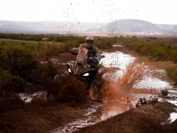 Durante una etapa del Dakar Durante una etapa del Dakar