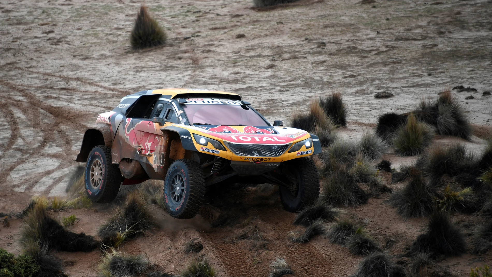Peterhansel durante el Dakar Peterhansel durante el Dakar