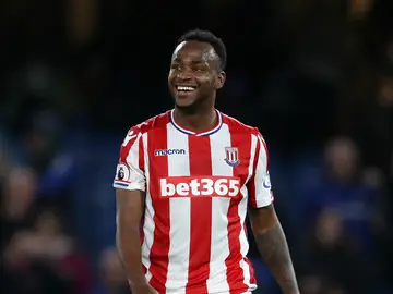 Berahino, con el Stoke Berahino, con el Stoke