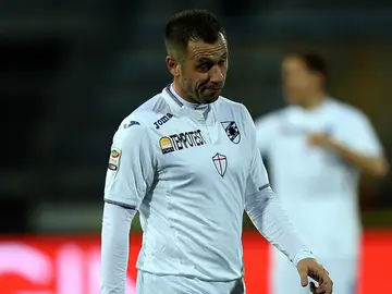 Cassano, con la Sampdoria Cassano, con la Sampdoria
