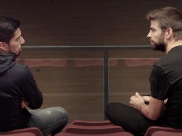 Piqué entrevista a Luis Suárez