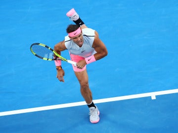 Rafa Nadal, durante su debut en el Open de Australia