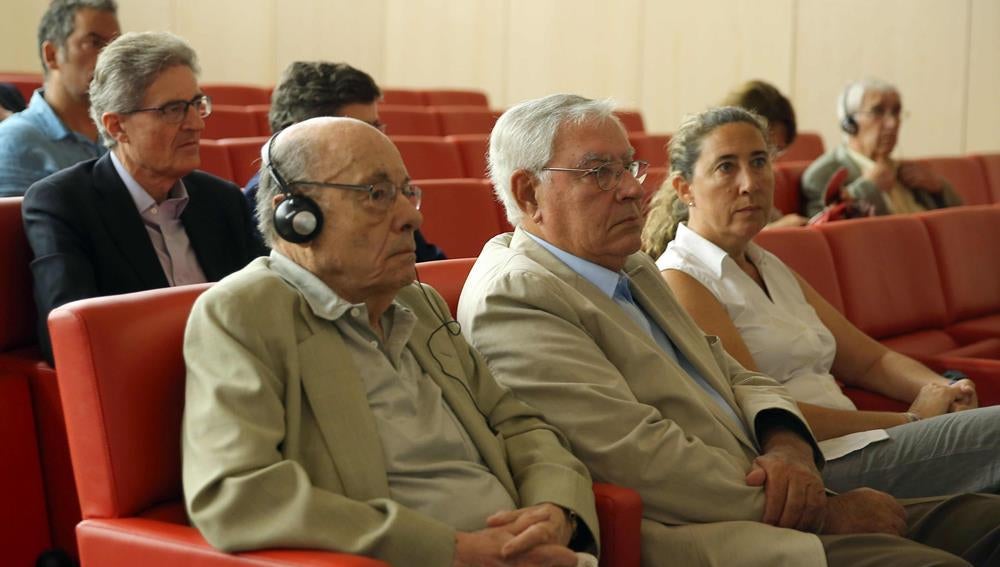 Félix Millet junto a Jordi Montull y Gemma Montull
