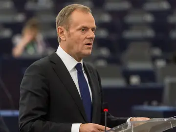El presidente del Cosejo Europeo, Donald Tusk El presidente del Cosejo Europeo, Donald Tusk