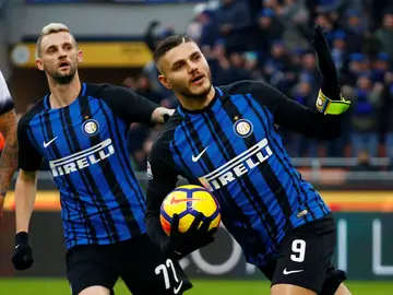 Mauro Icardi celebra un gol con el Inter de Milán Mauro Icardi celebra un gol con el Inter de Milán