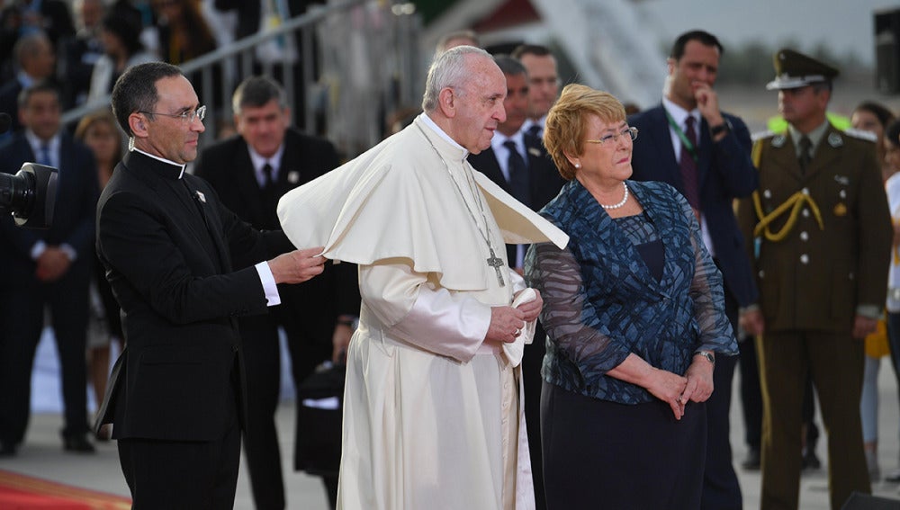 El Papa Francisco y la presidenta Bachelet
