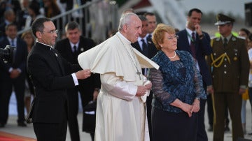 El Papa Francisco y la presidenta Bachelet