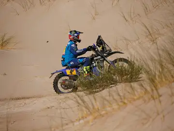 Van Beveren, en una etapa del Dakar Van Beveren, en una etapa del Dakar