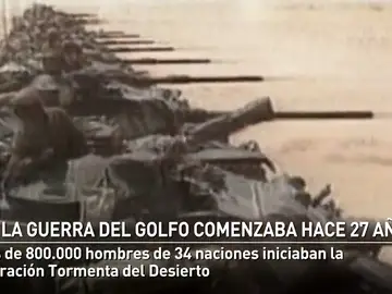 George Bush ordenaba el comienzo de la Guerra del Golfo con la Operación Tormenta del Desierto hace 26 años George Bush ordenaba el comienzo de la Guerra del Golfo con la Operación Tormenta del Desierto hace 26 años