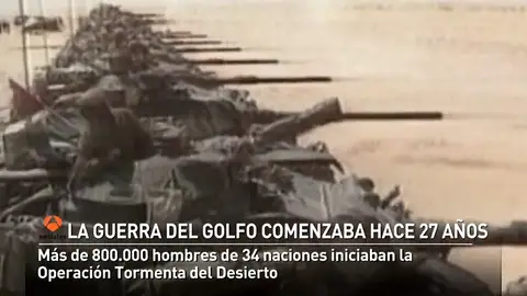 George Bush ordenaba el comienzo de la Guerra del Golfo con la Operación Tormenta del Desierto hace 26 años George Bush ordenaba el comienzo de la Guerra del Golfo con la Operación Tormenta del Desierto hace 26 años