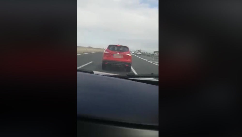 Un conductor temerario en la A-30