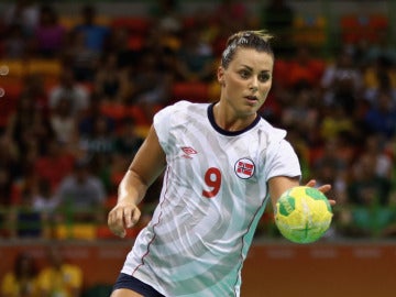 Nora Mork, estrella de la selección femenina de balonmano de Noruega