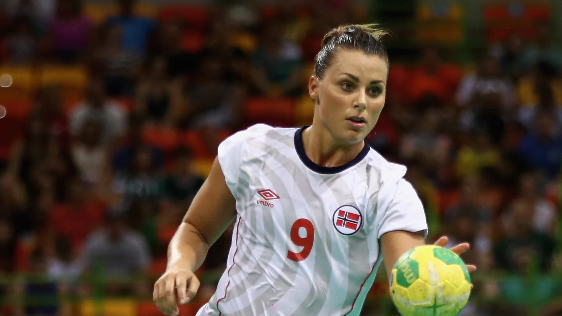 Nora Mork, estrella de la selección femenina de balonmano de Noruega Nora Mork, estrella de la selección femenina de balonmano de Noruega