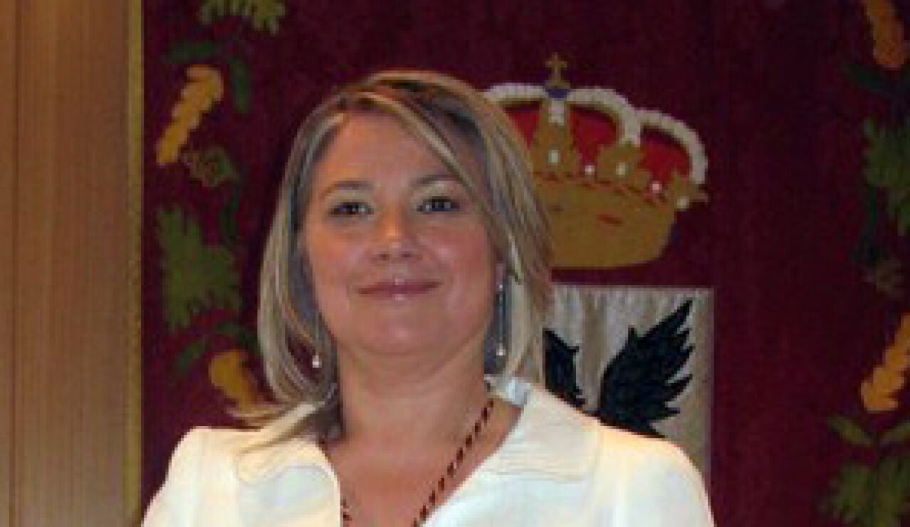 Maria jose ortega alcaldesa de Aguilar del Campoo, Palencia.
