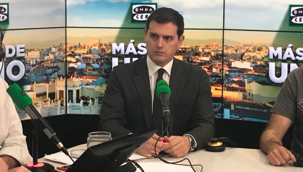 El líder de Ciudadanos, Albert Rivera, en Onda Cero