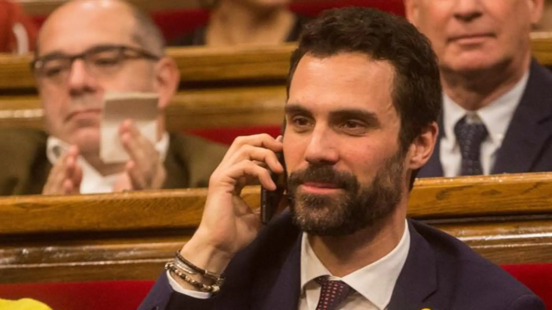 El nuevo presidente de la mesa del Parlament, Roger Torrent