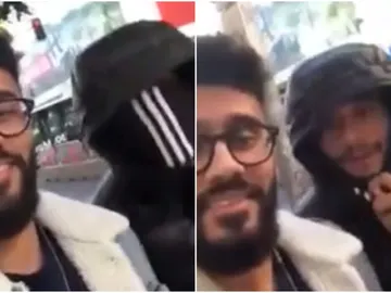 Marcelo, camuflado por la Gran Vía Marcelo, camuflado por la Gran Vía