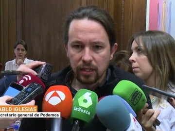 El secretario general de Podemos, Pablo Iglesias