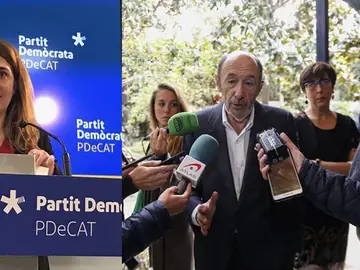 Marta Pascal y Alfredo Pérez Rubalcaba Marta Pascal y Alfredo Pérez Rubalcaba