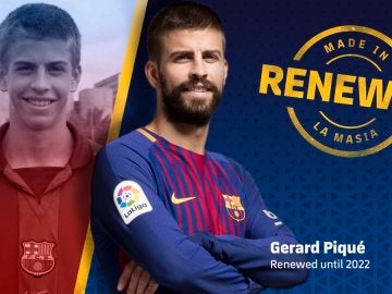 Piqué, renovado hasta 2022