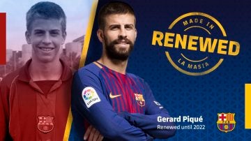 Piqué, renovado hasta 2022