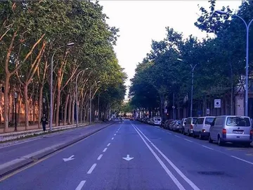 Imagen del paseo Picasso de Barcelona publicada por Puigdemont Imagen del paseo Picasso de Barcelona publicada por Puigdemont