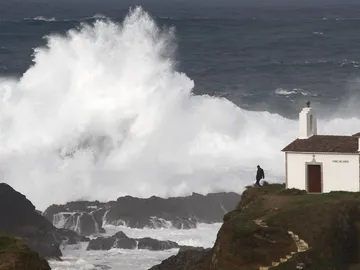 Imagen de archivo de un golpe de mar Imagen de archivo de un golpe de mar