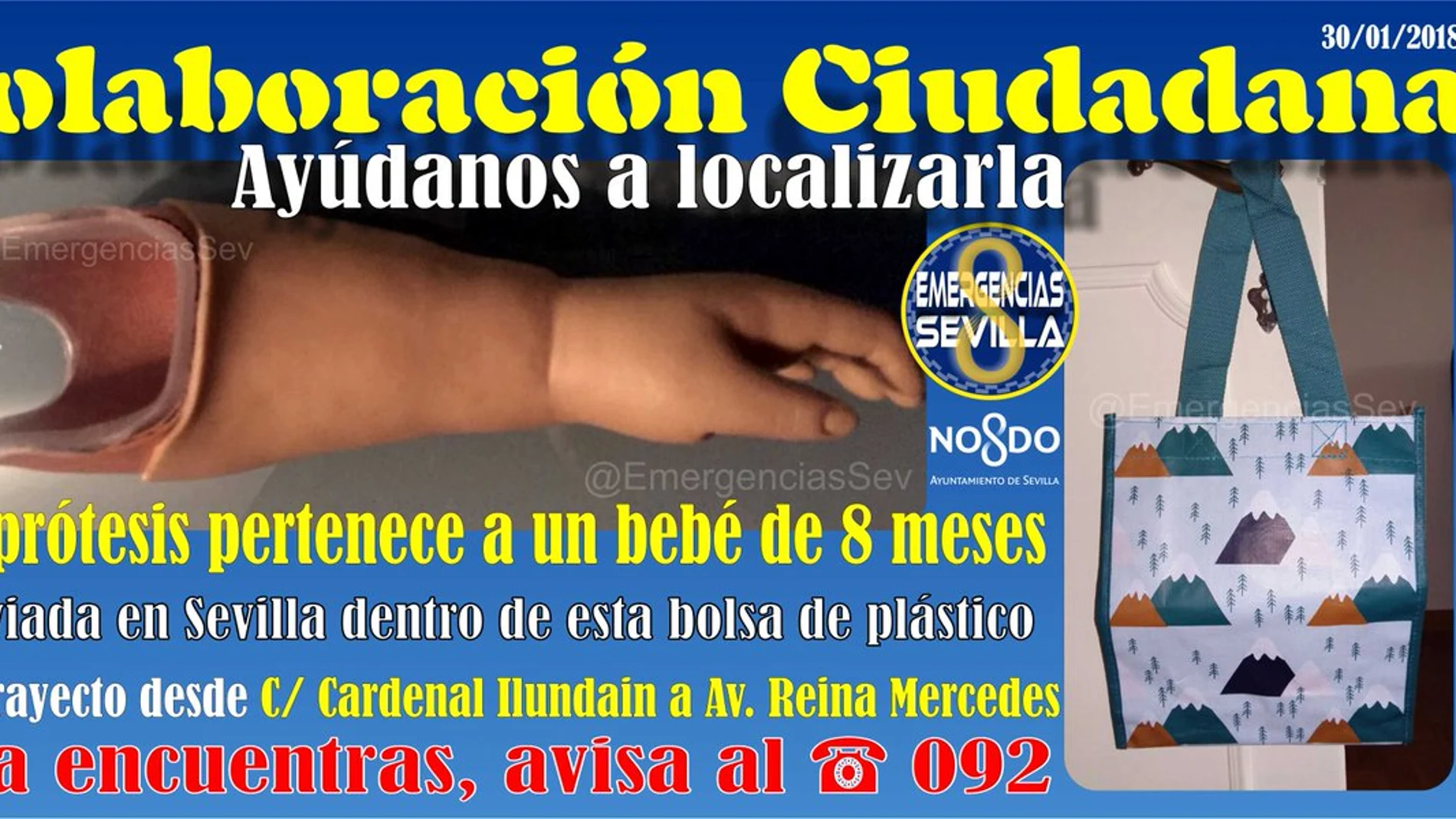 Prótesis extraviada en Sevilla Prótesis extraviada en Sevilla