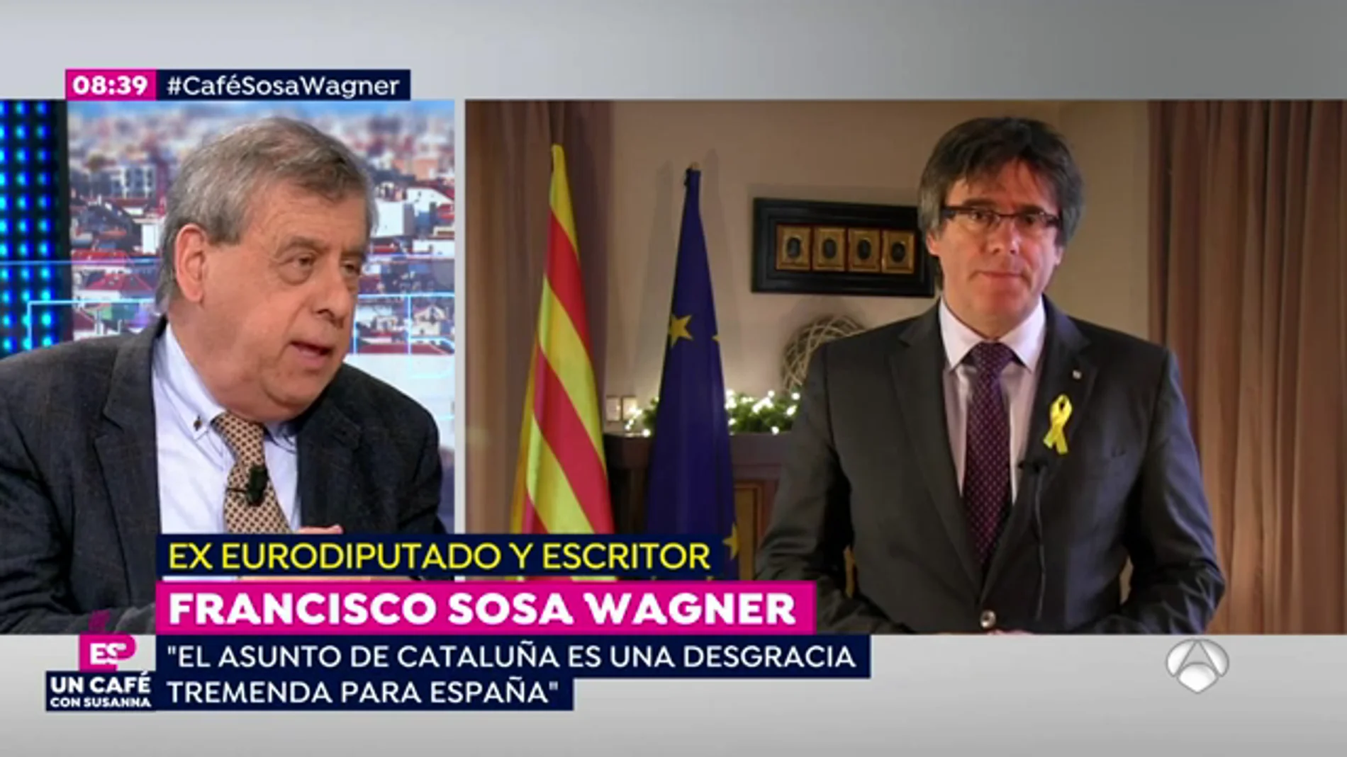 Francisco Sosa Wagner: "El asunto de Cataluña es una desgracia tremenda para España"