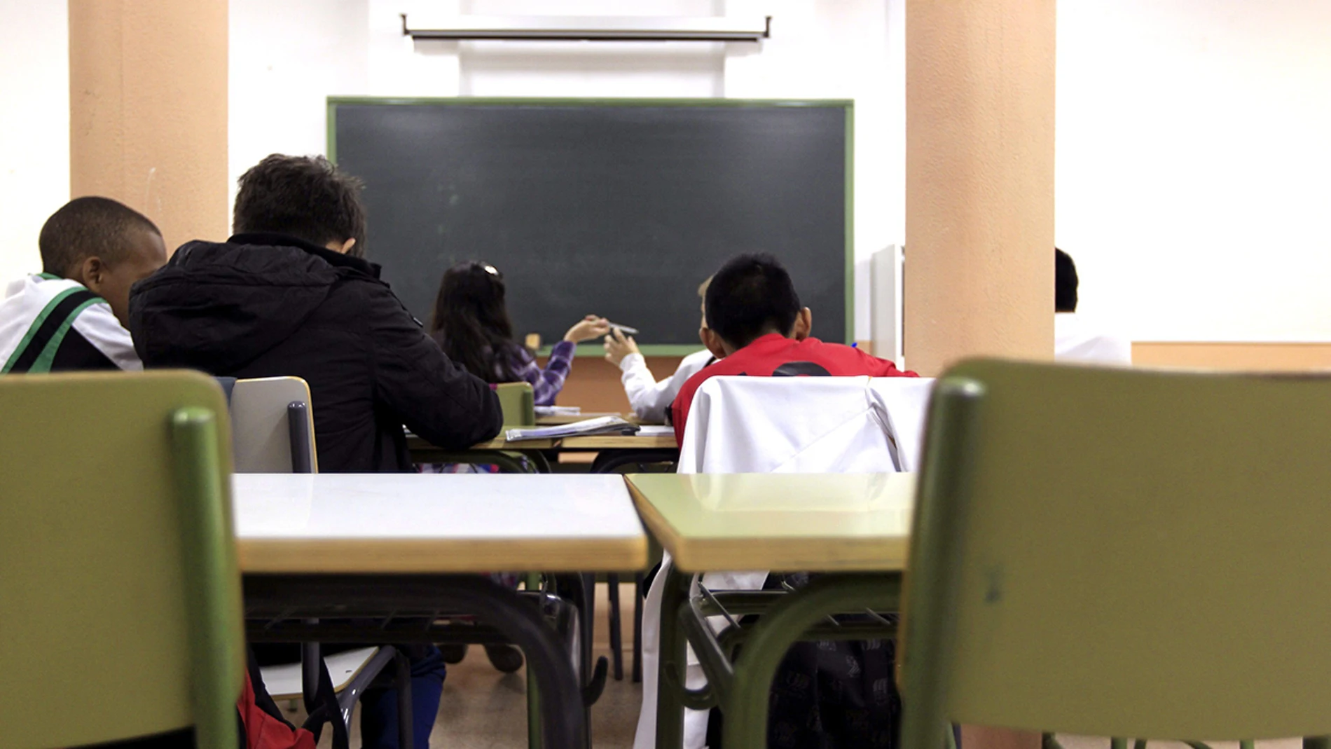 Vista de un aula de la ESO Vista de un aula de la ESO