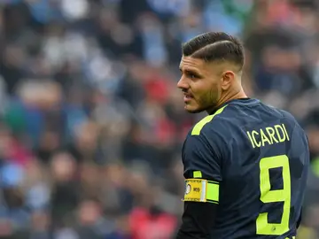 Icardi, durante un partido con el Inter Icardi, durante un partido con el Inter